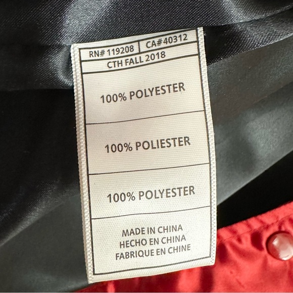 Timberland x Mitchell & Ness Satin Red Track Jacket - Picture 11 of 12